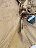 Fabulous Quality Iridescent Silk Shantung - GOLD / BROWN!!!
