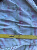 Fantastic Quality Silk Taffeta Plaid  - OFF-WHITE/RED/GREENS!!!