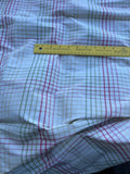 Fantastic Quality Silk Taffeta Plaid  - OFF-WHITE/RED/GREENS!!!